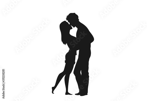 couple in love icon. valentine's day design element