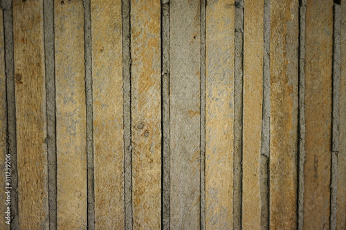Texture of old wood ceiling in the house.