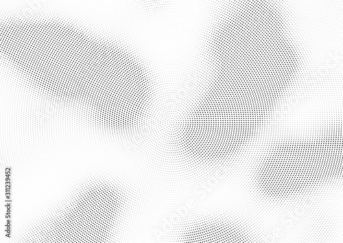 Wallpaper Mural Abstract halftone dotted background. Futuristic grunge pattern, dot and circles.  Vector modern optical pop art texture for posters, sites, business cards, cover, postcards, labels, stickers layout. Torontodigital.ca