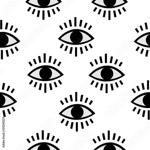 Seamless open eye pattern