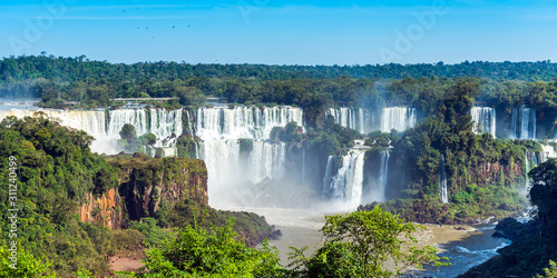 Waterfalls Cataratas Foz de Iguazu, Brazil. photo