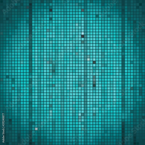turquoise mosaic pattern tiles abstract background