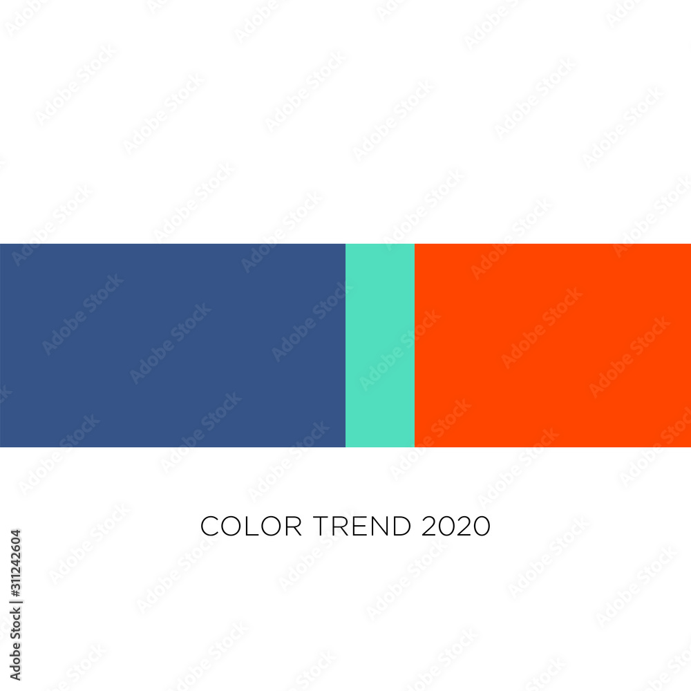 Color trend 2020 palette.