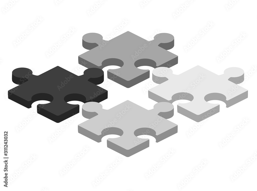 Puzzle piece business presentation. Jigsaw object. Vector connection concept. 3d isometric illustration. 3d puzzles for concept design. Puzzle piece business presentation. Jigsaw object. Vector connection concept. 3d isometric illustration. 3d puzzles for concept design.