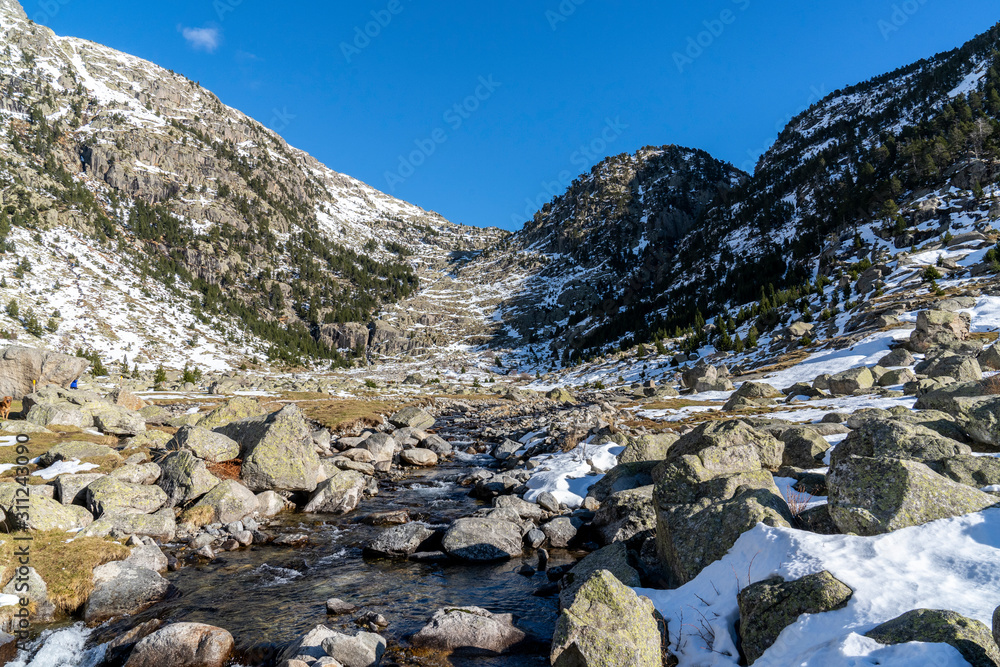 National Park of Aigüestortes and lake of Sant Maurici, Lleida, Catalonia, Spain. National Park of Aigüestortes and lake of Sant Maurici, Lleida, Catalonia, Spain.