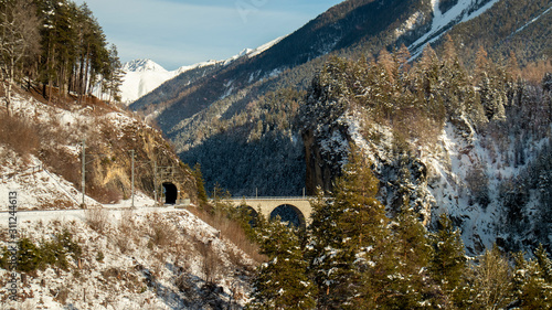 The landwasser viaduct from the glacier express
