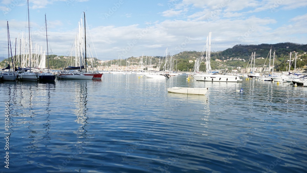 Porto di Lerici. La Spezia. Italia. Veduta da favola