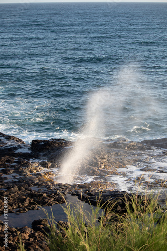 Geyser, ocean, spout 