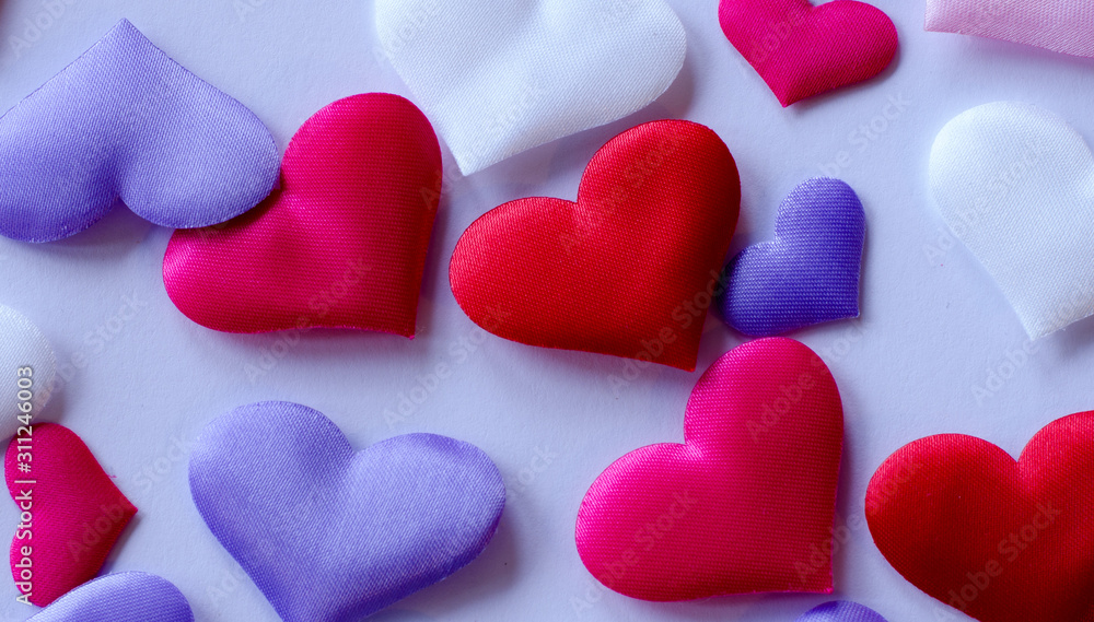 Obraz premium Hearts in group