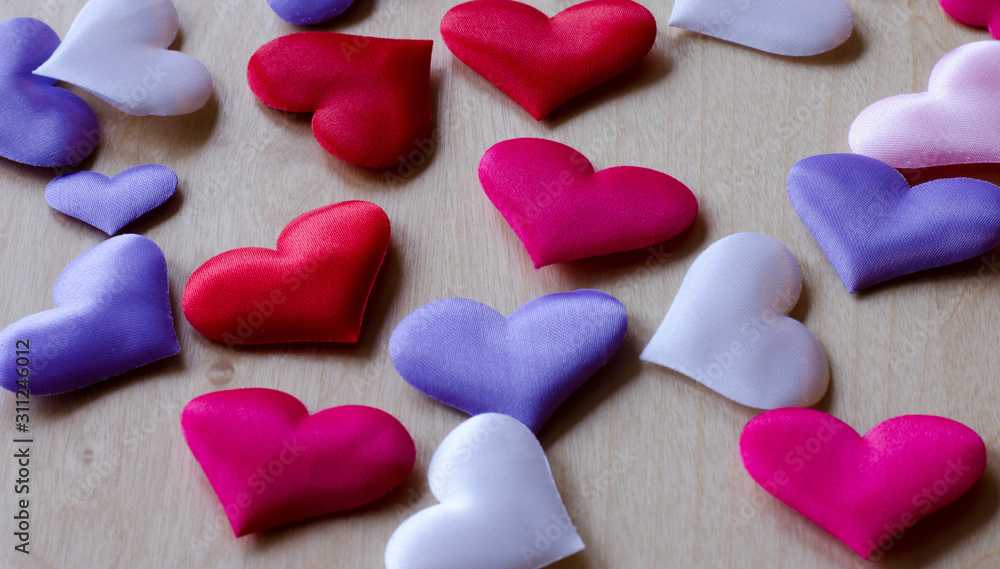 Obraz premium Hearts in group