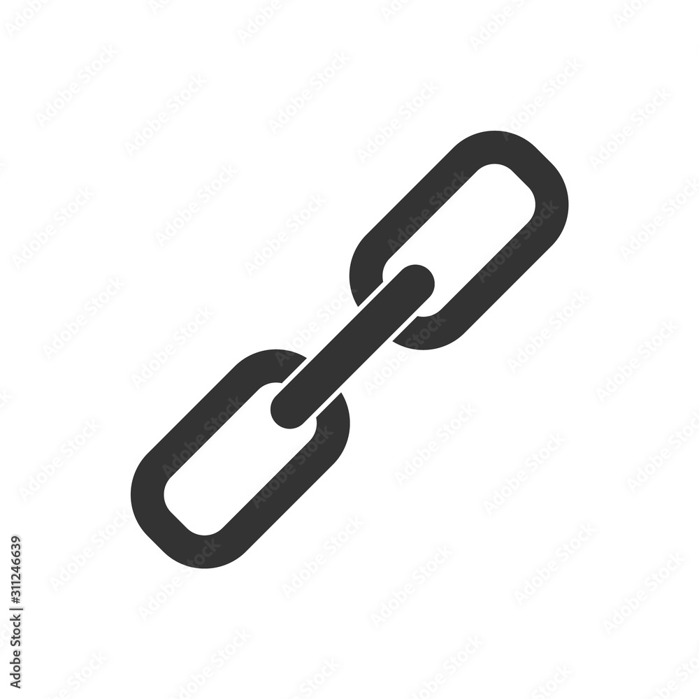 Chain Icon in trendy flat style isolated on grey background. Connection symbol for your web site design, logo, app, UI. Vector illustration, EPS10 Chain Icon in trendy flat style isolated on grey background. Connection symbol for your web site design, logo, app, UI. Vector illustration, EPS10