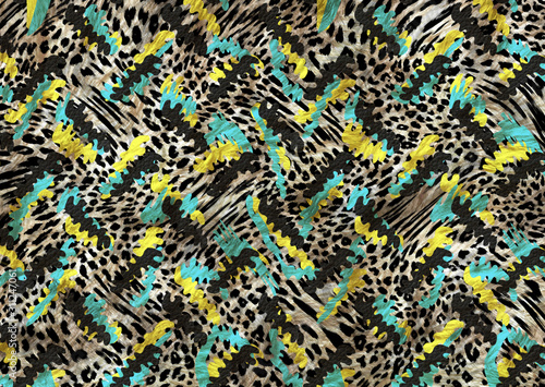 abstract leopard skin texture design