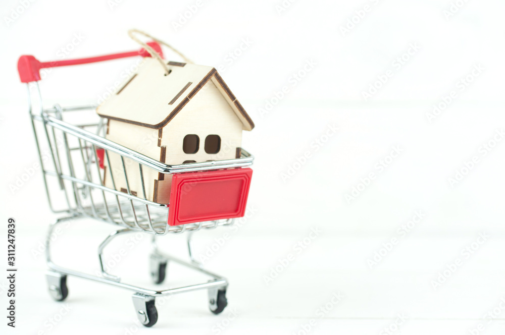 house in the cart for products house in the cart for products
