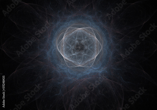 Canvas Print colorfully abstract fractal image