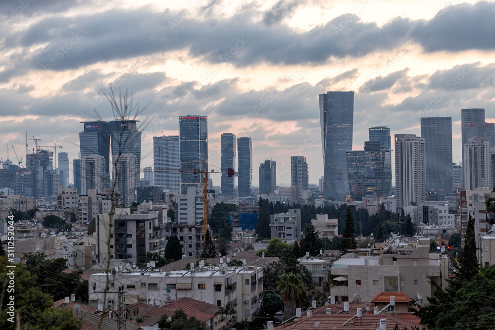 view of tel aviv from givatayma