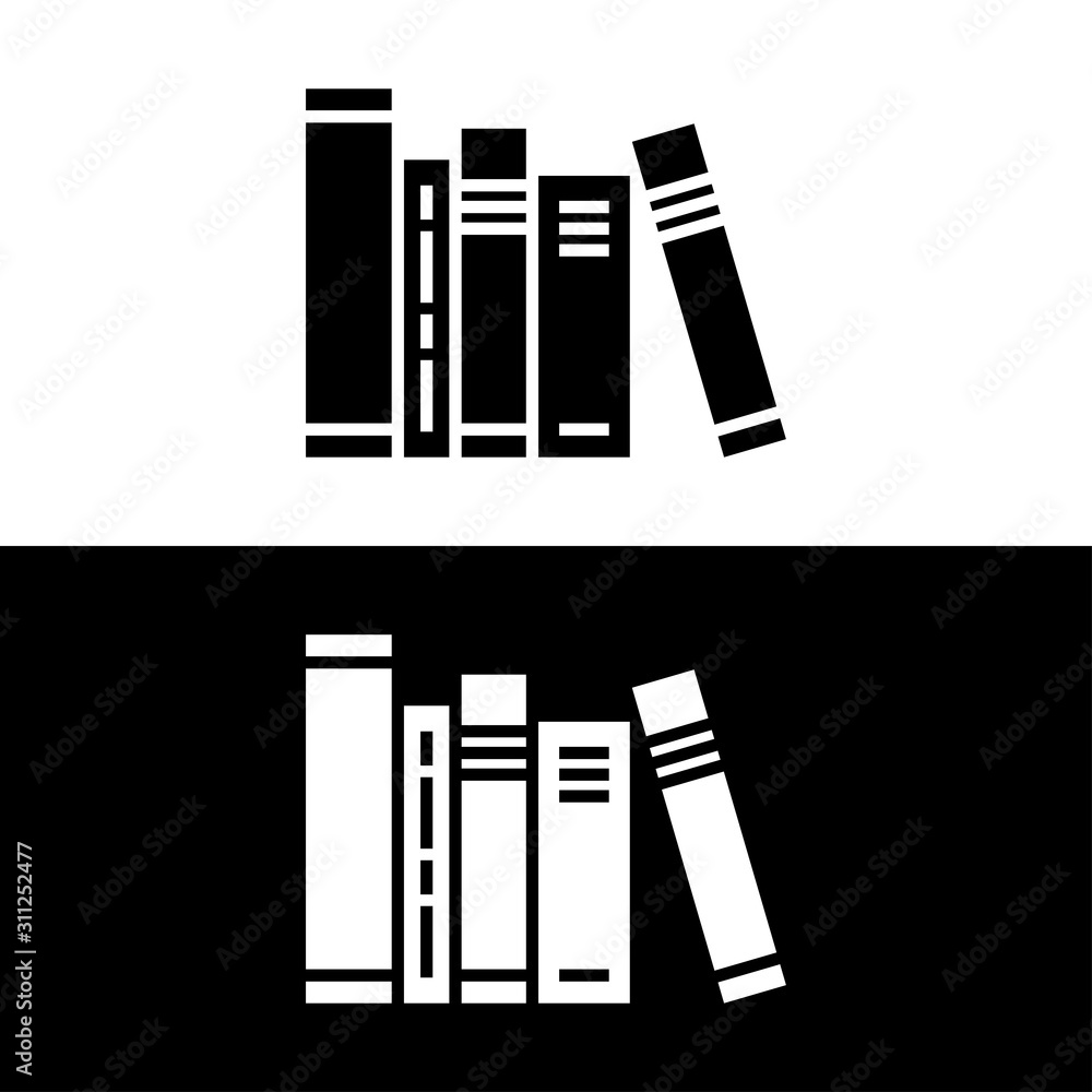 Books icon illustration isolated vector sign symbol Books icon illustration isolated vector sign symbol