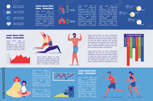 Active Lifestyle and Physical Health Infographic.