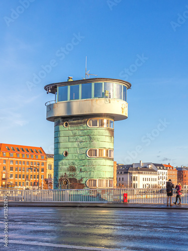 Photography Control tower of Knippelsbro bridge