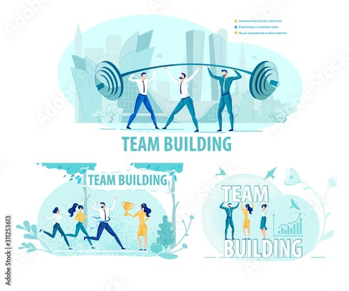 Team Building. Employees Learning to Be Supportive