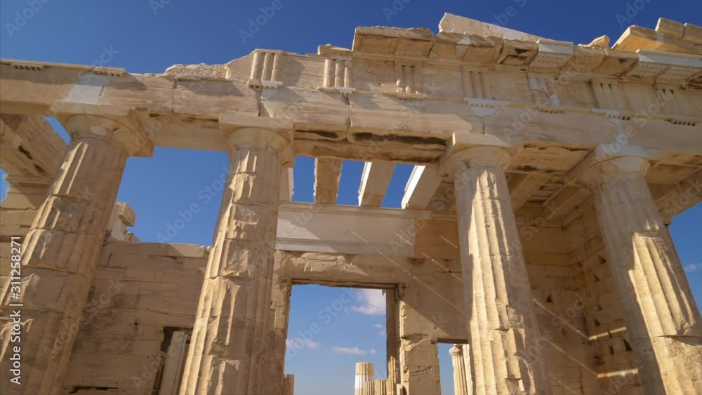 Ancient Greek ruins at the Acropolis in Athens, Greece Ancient Greek ruins at the Acropolis in Athens, Greece