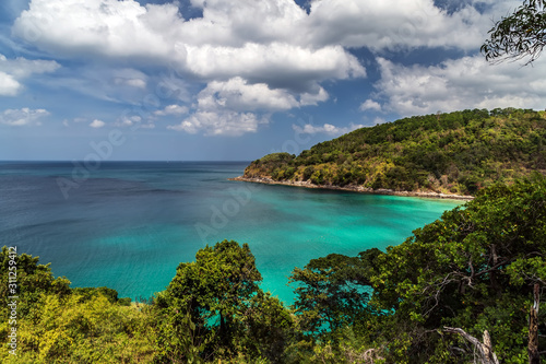 Blue sea sky horizon at Phuket, Thailand