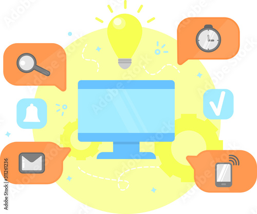 features and advantages of a computer, idea creation,solutions,company image