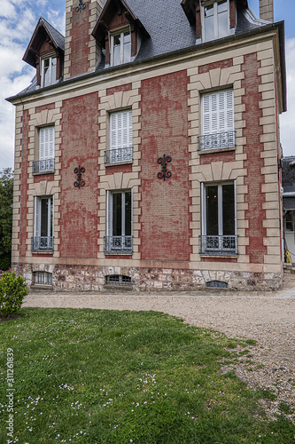 External view of Rodin house in Meudon - Rodin home for the last 20 years of his life. Municipality of Meudon (in the southwestern suburbs of Paris), Hauts-de-Seine, Ile-de-France, France. © dbrnjhrj