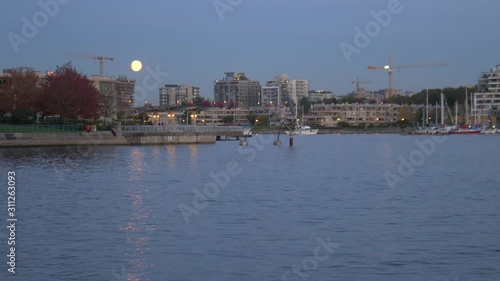 the moonlight on falsecreek water photo