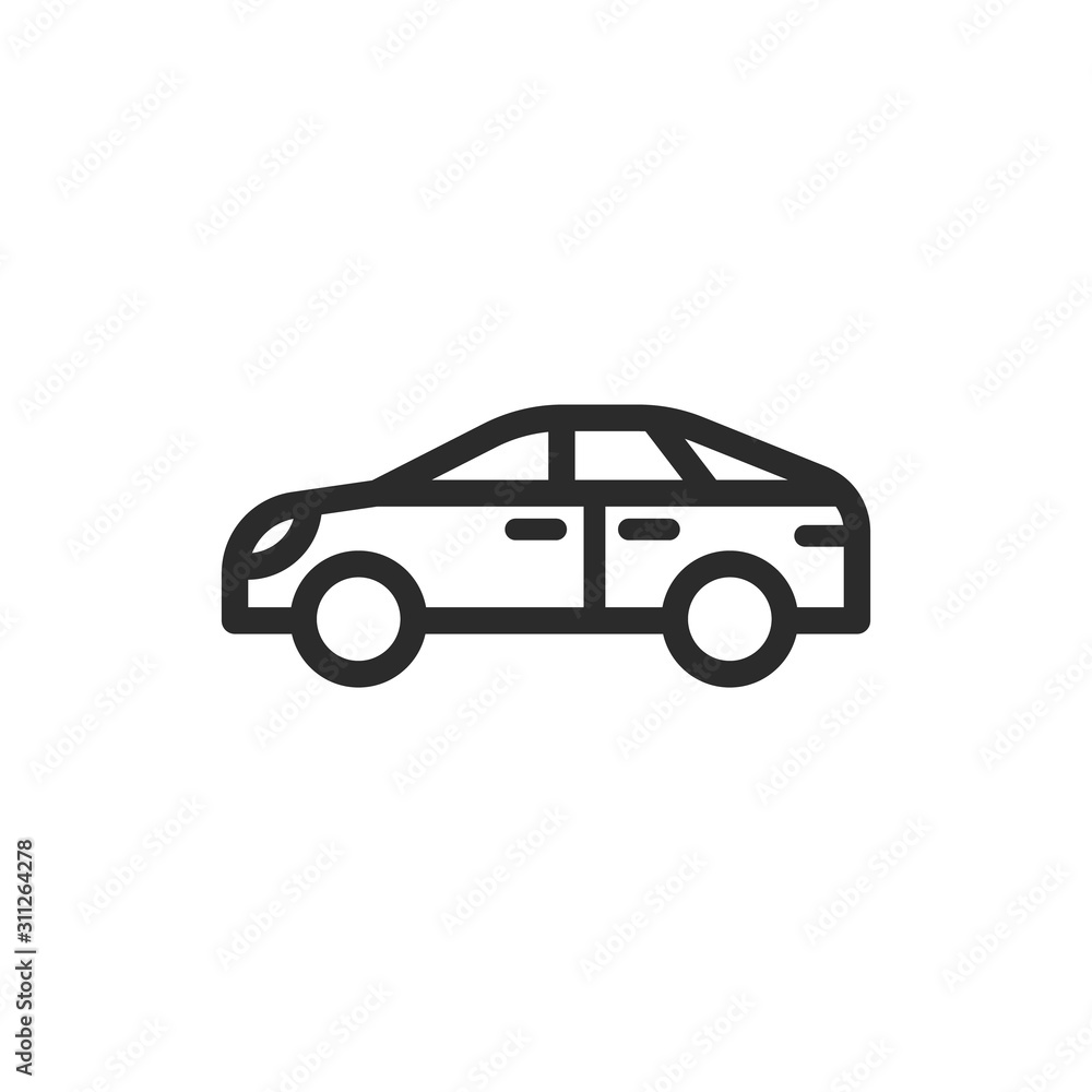 car, speed, movement vector icon.