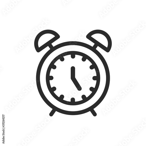 alarm, clock, notification vector icon.