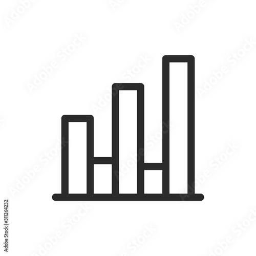 chart, statistics, analytics vector icon.
