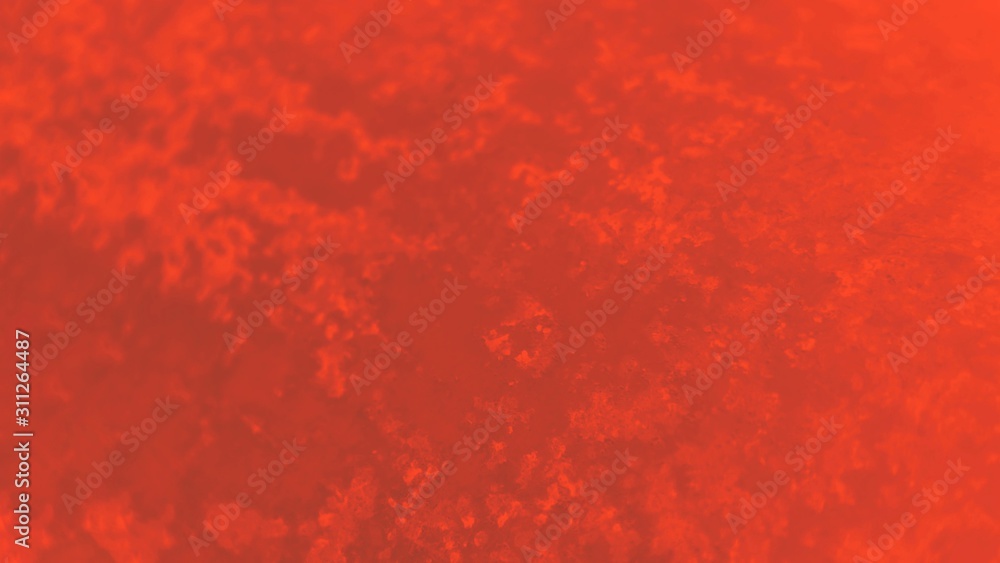 Bright red orange lush lava gradient background. Metal iron pattern, patchy background, 16:9 panoramic format