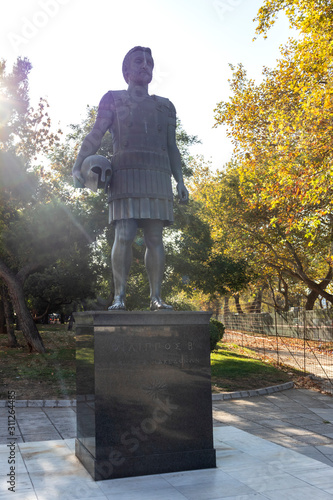 Philip II Macedon Monument in Thessaloniki, Greece photo