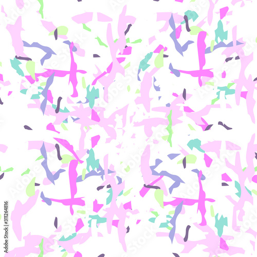 Spots, Ikat. Tie Dye, Batik. Seamless Pattern. 