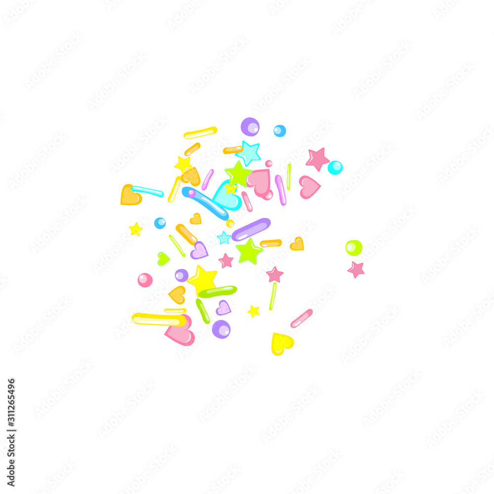 Sprinkles grainy. Cupcake dessert bakery confetti