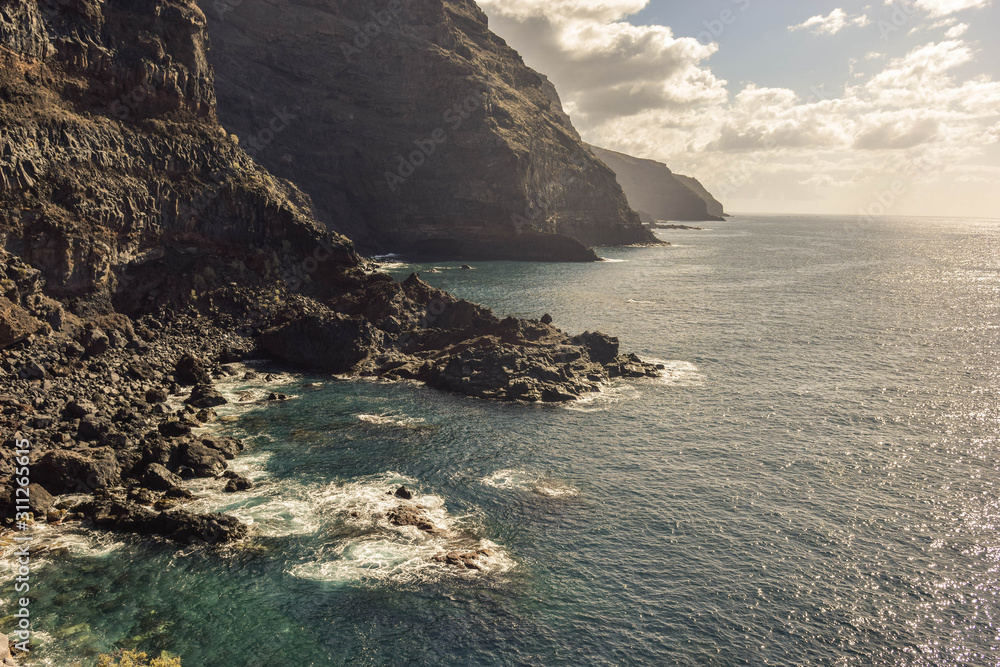 Cliffs on La Palma, Canary Islands