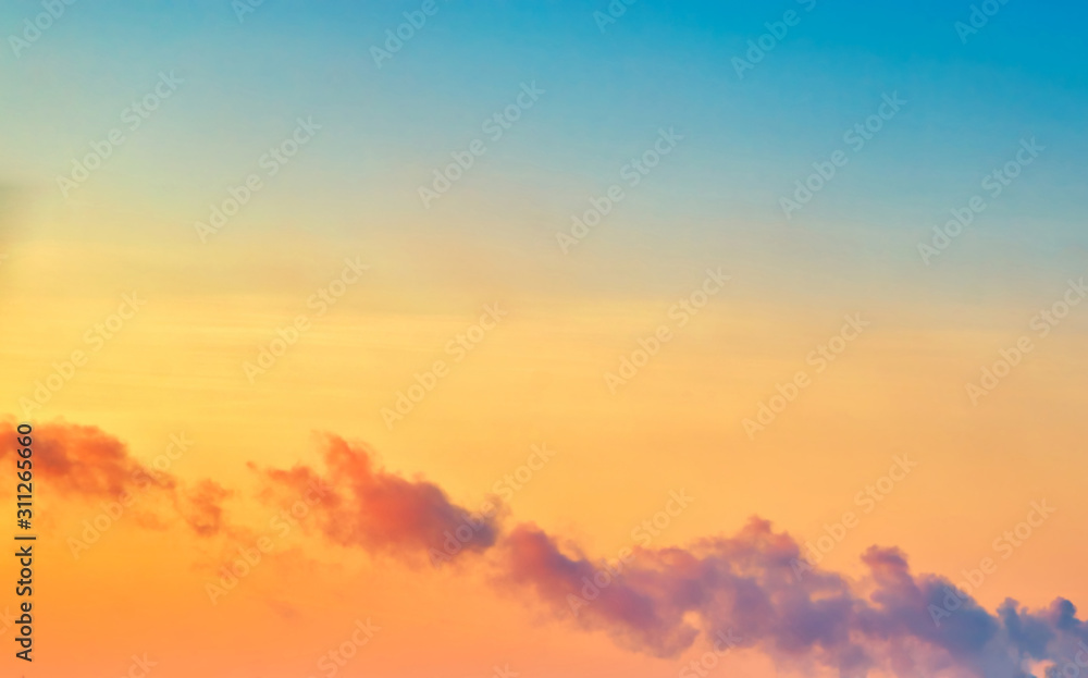 Fototapeta premium Epic and beautiful Skies Cloud Overlays during sunrise and sunset. Amazing clouds in different colors during sunrise or sunset. The concept of changing the sky in the pictures.