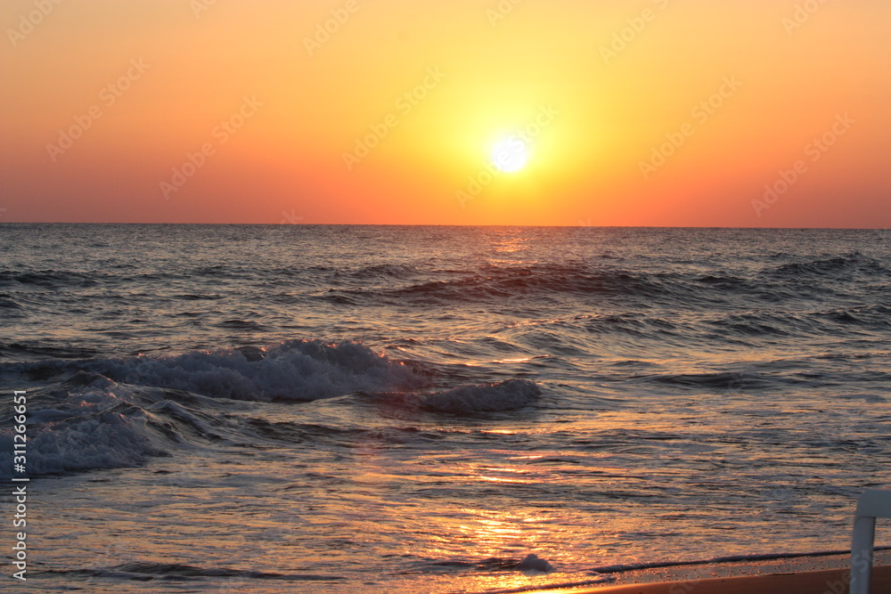 Fototapeta premium sunset over the sea