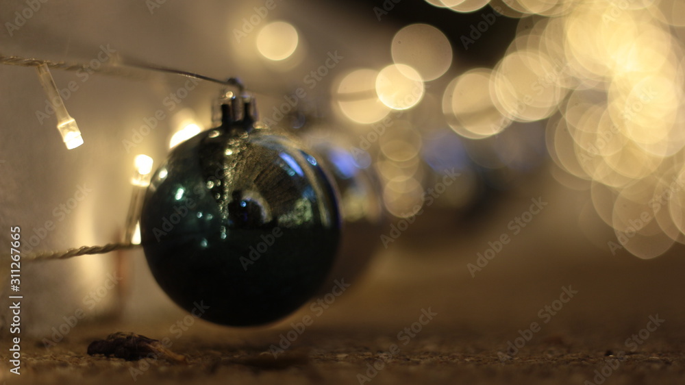 Fototapeta premium Xmas Ball Before the new year light