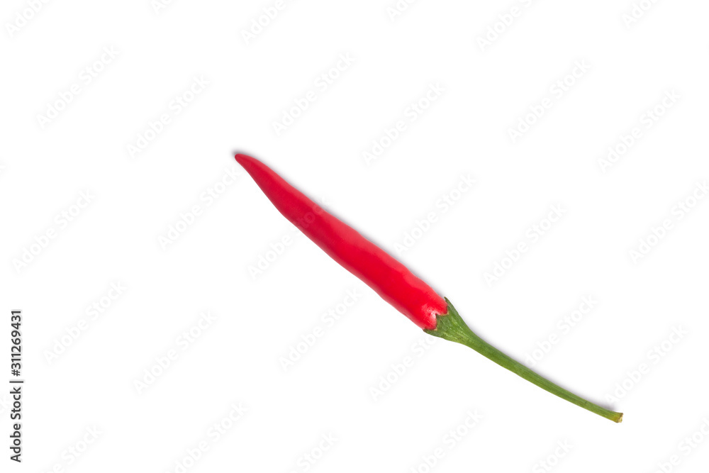 Red chilli isolated on white background Red chilli isolated on white background