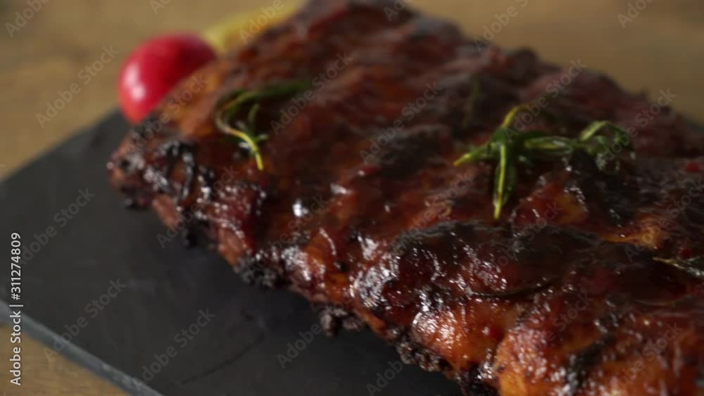 grilled and barbecue ribs pork grilled and barbecue ribs pork