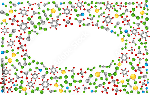 Frame design with different molecules of air pollution