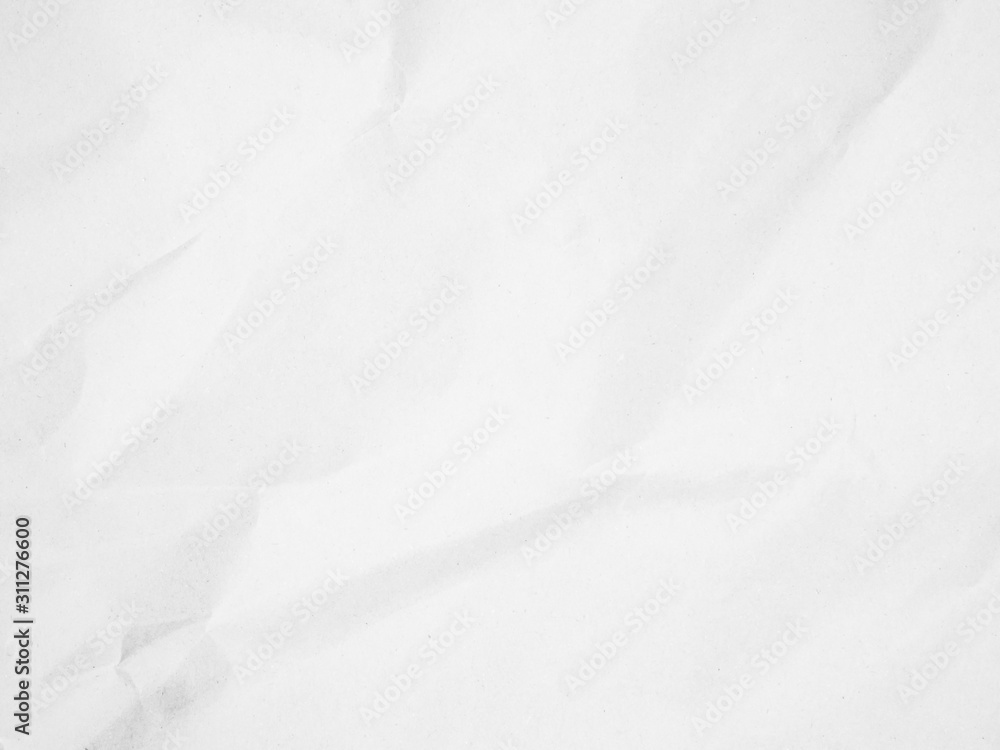 © Phokin - White recycled craft paper texture as background. Grey paper texture, Old vintage page or grunge vignette. Pattern rough art creased grunge letter. Hardboard with copy space for text.