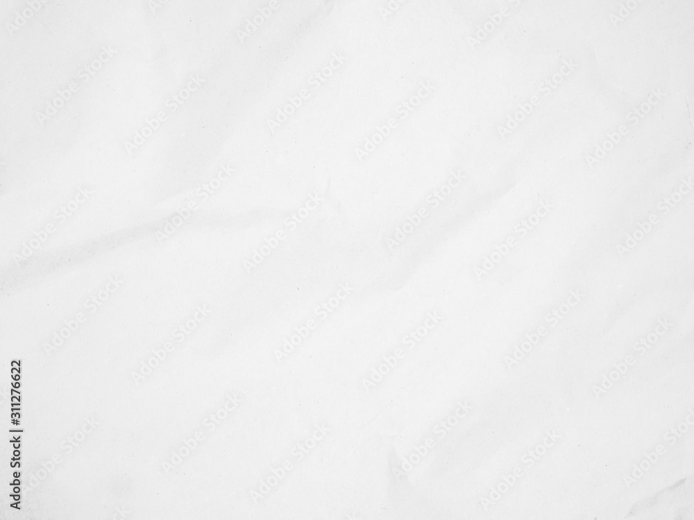 White recycled craft paper texture as background. Grey paper texture, Old vintage page or grunge vignette. Pattern rough art creased grunge letter. Hardboard with copy space for text.