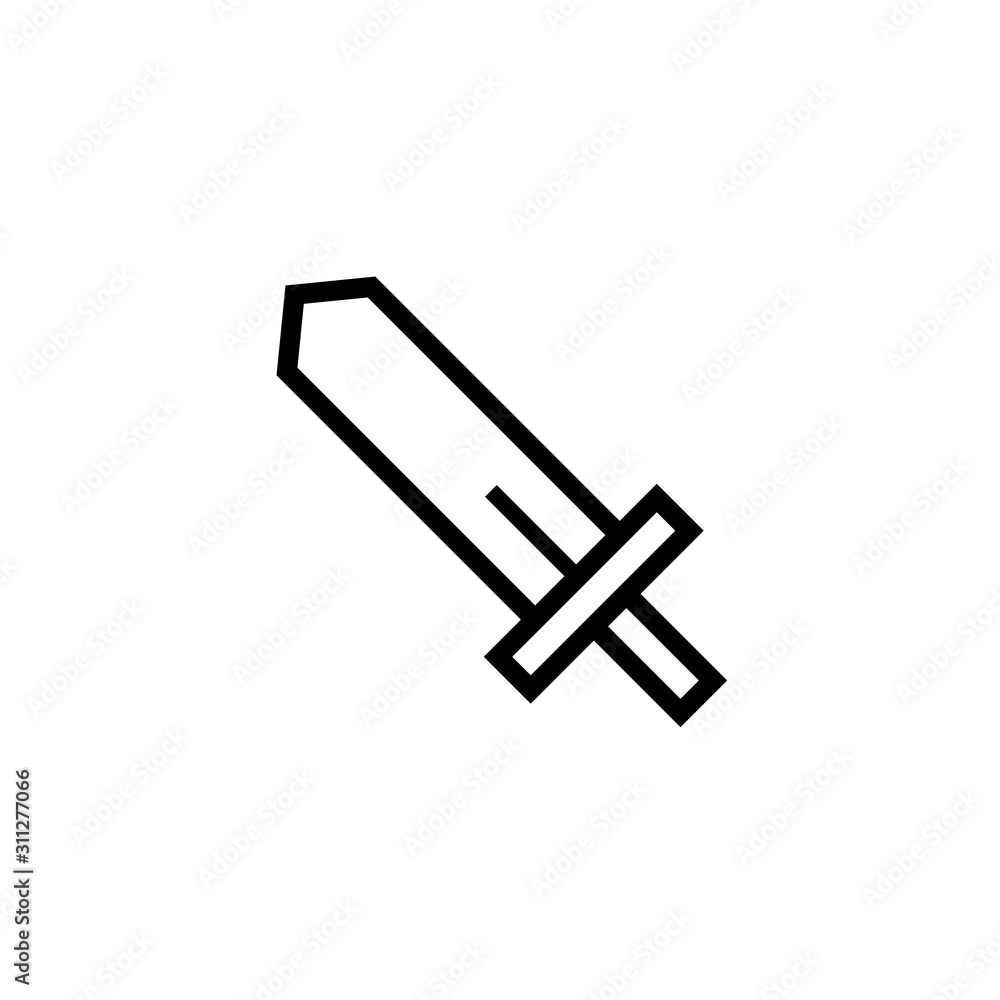 Sword sign icon design vector illustration Sword sign icon design vector illustration
