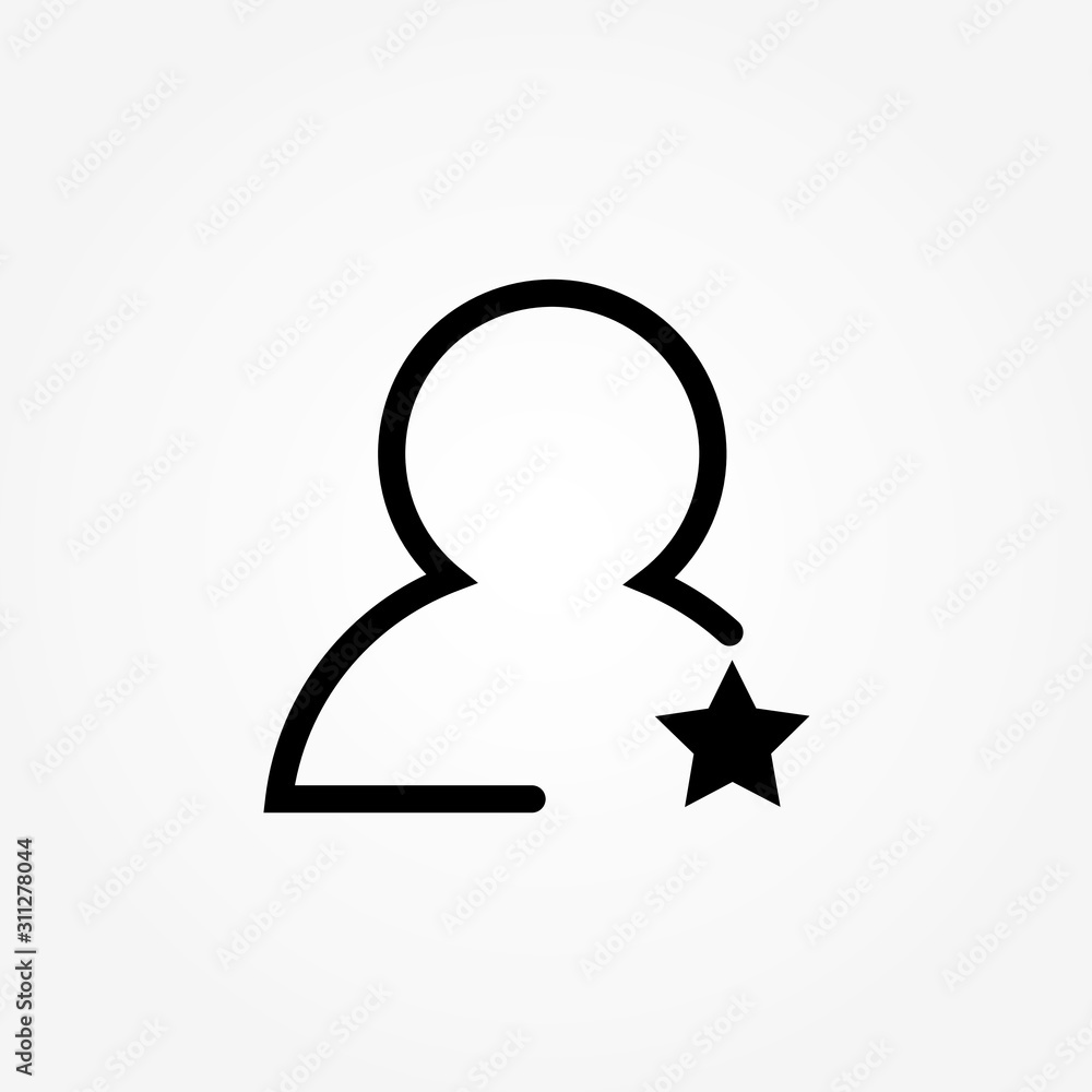 user star rating line icon design vector illustration user star rating line icon design vector illustration