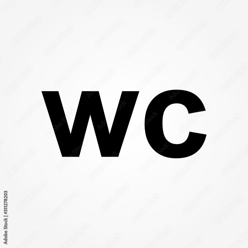 wc sign icon design vector illustration wc sign icon design vector illustration