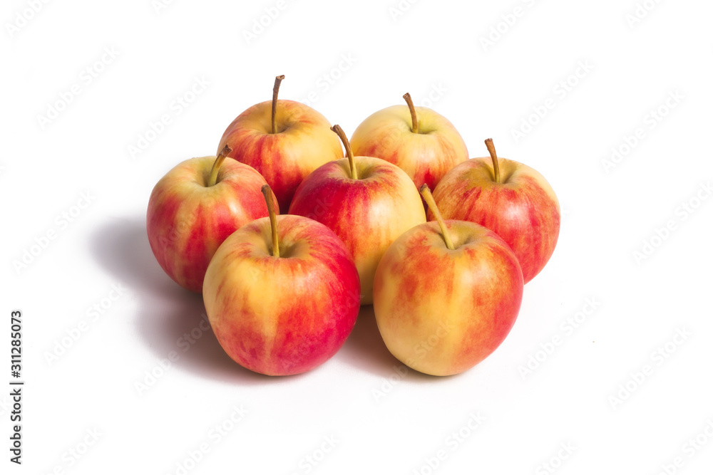 Red Apples isolated on white background. Red Apples isolated on white background.