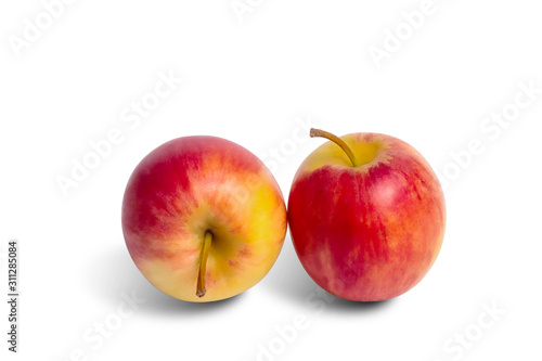 Red Apples isolated on white background.