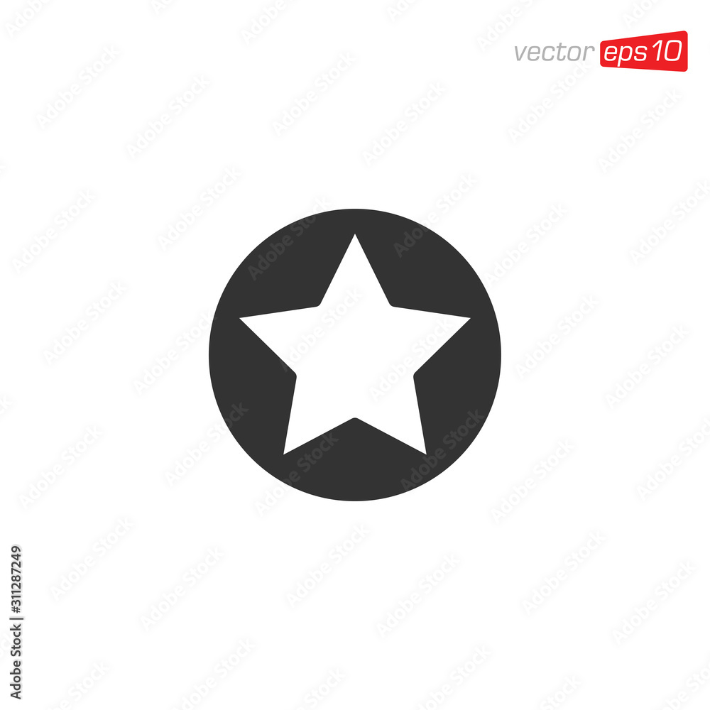 Obraz premium Star Icon Design Vector Template